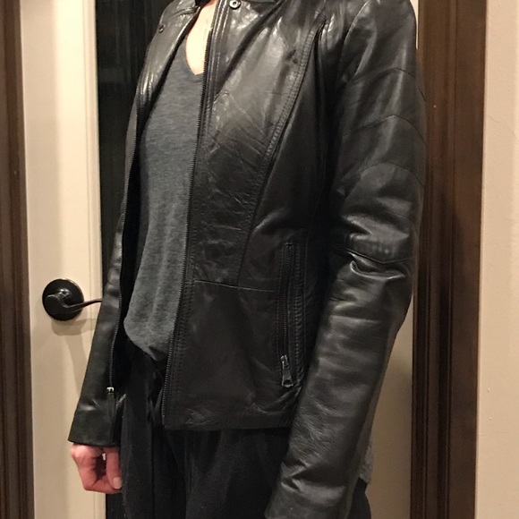 Marc New York - Andrew Marc black leather jacket - Picture 4 of 5